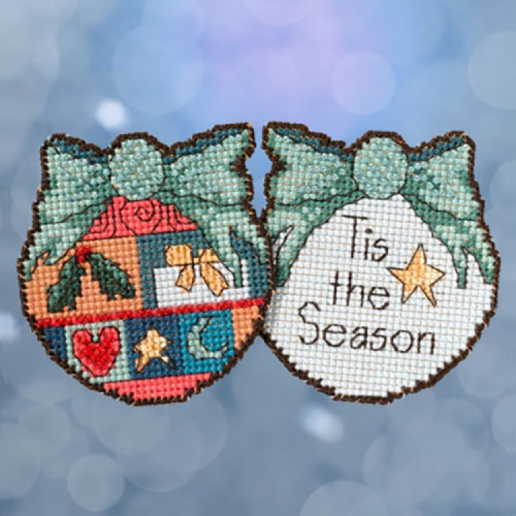 Tis The Season cross stitch/beading kit