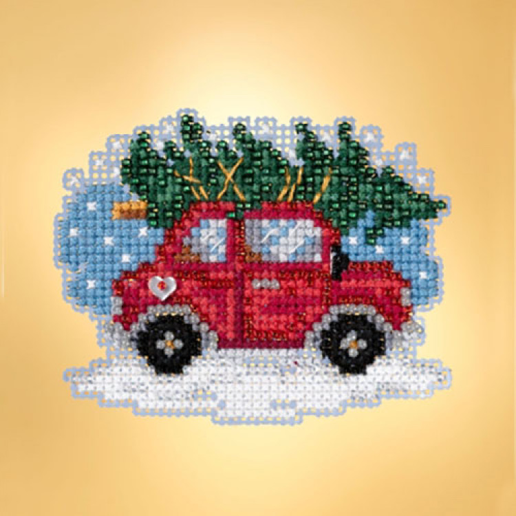 Tree Shopping cross stitch/beading kit