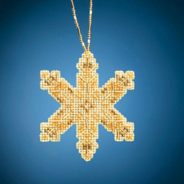 Victorian Snowflake cross stitch/beading kit