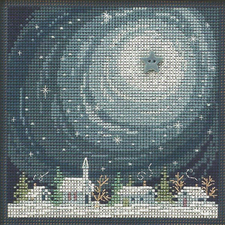 Winter Glow cross stitch/beading kit